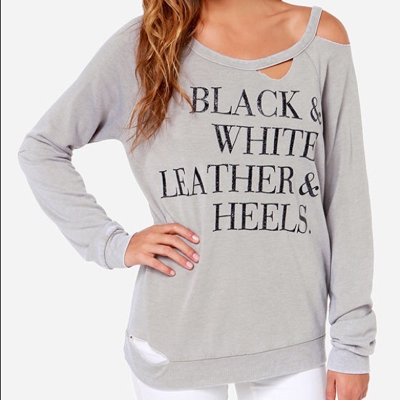 Chaser Tops - CHASER Gray long sleeve sweatshirt size S
